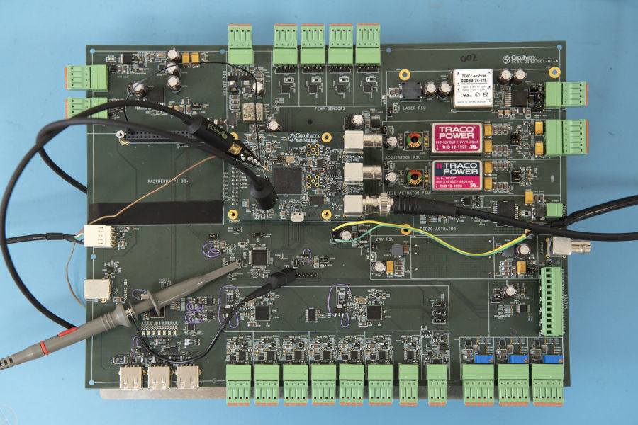 Prototype electronic printed circuit board assembly